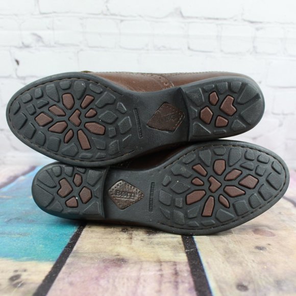 BORN Wingtip Tassel Kiltie Loafers Size 7 / 38 - Picture 9 of 9